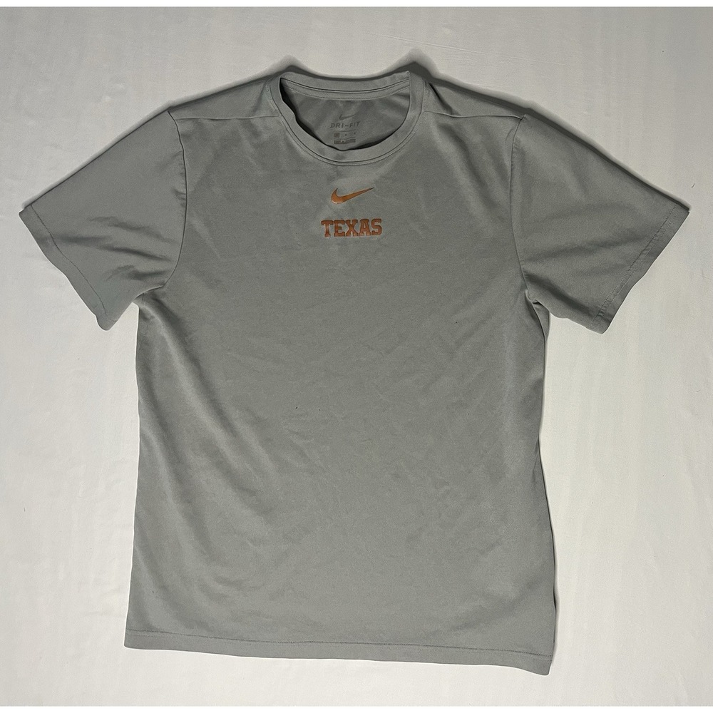 Nike Dri Fit Texas Longhorns On Field T Shirt Men's Medium Gray Shirt Sleeve